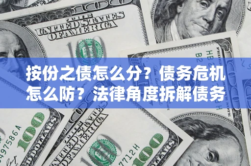 武汉按份之债怎么分？债务危机怎么防？法律角度拆解债务分配与风险自保指南