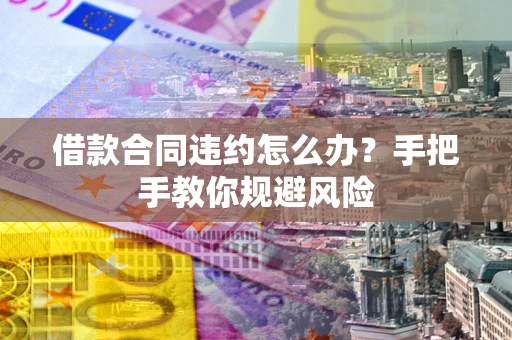 武汉借款合同违约怎么办？手把手教你规避风险