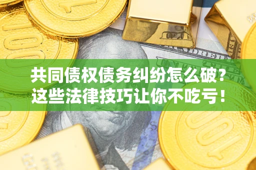 武汉共同债权债务纠纷怎么破？这些法律技巧让你不吃亏！