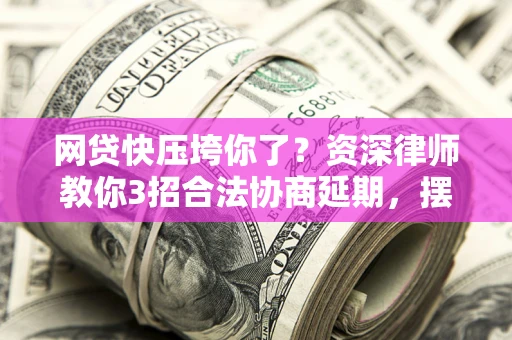 武汉网贷快压垮你了？资深律师教你3招合法协商延期，摆脱暴力催收！