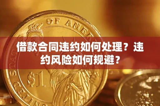 武汉借款合同违约如何处理？违约风险如何规避？