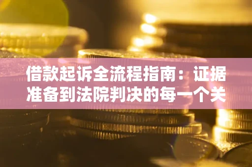 武汉借款起诉全流程指南：证据准备到法院判决的每一个关键步骤