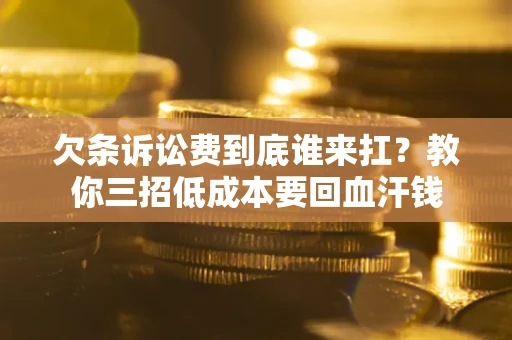 武汉欠条诉讼费到底谁来扛？教你三招低成本要回血汗钱